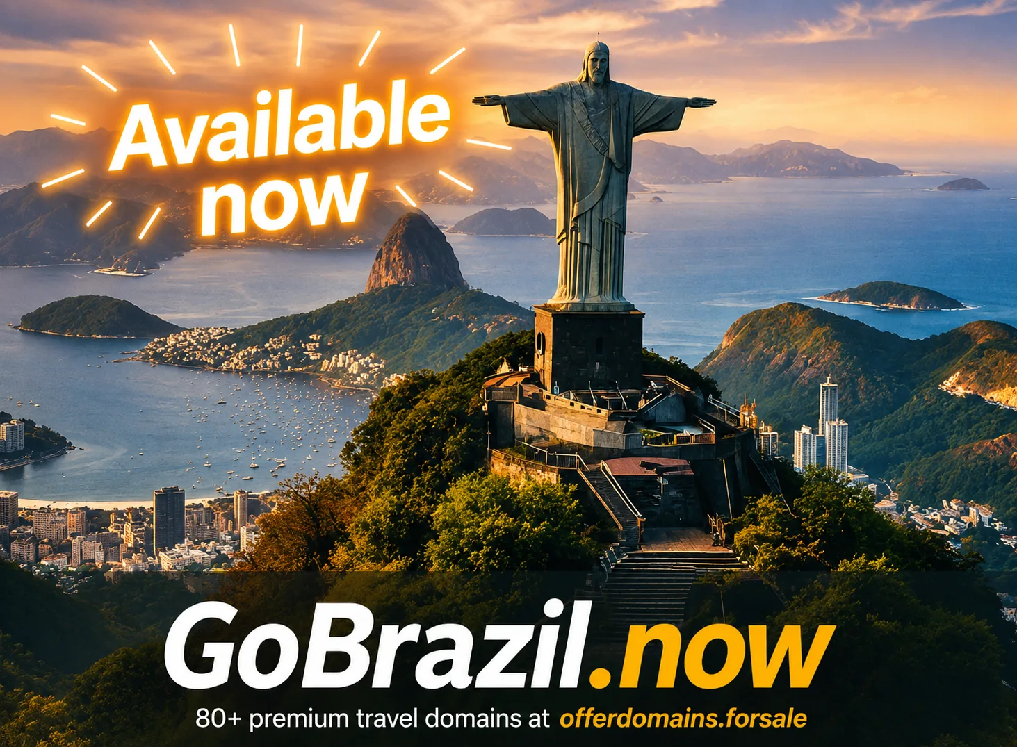 GoBrazil.now premium Brazil travel domain available